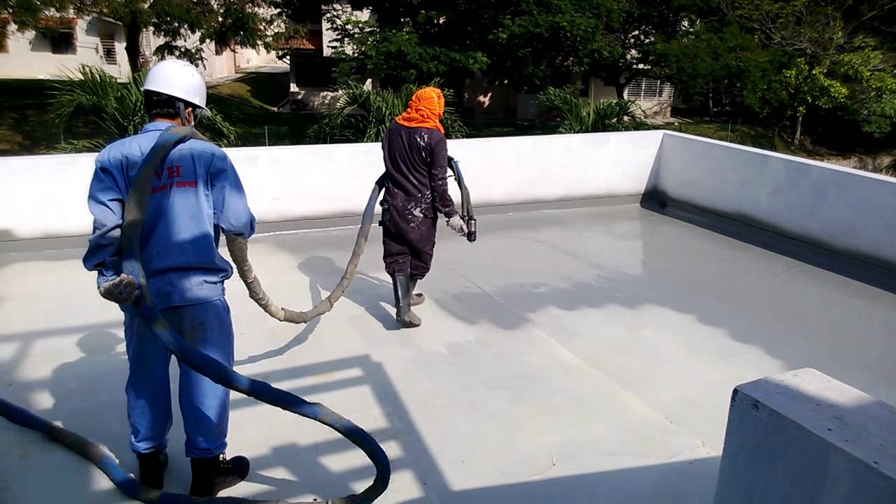 Thi công chống thấm sàn mái